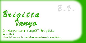 brigitta vanyo business card